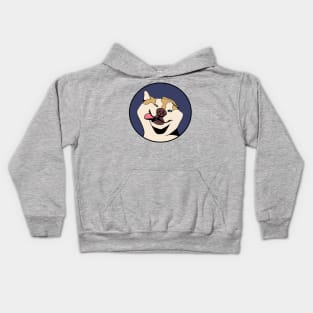 Goofy Dog - Funny Animal Design Kids Hoodie